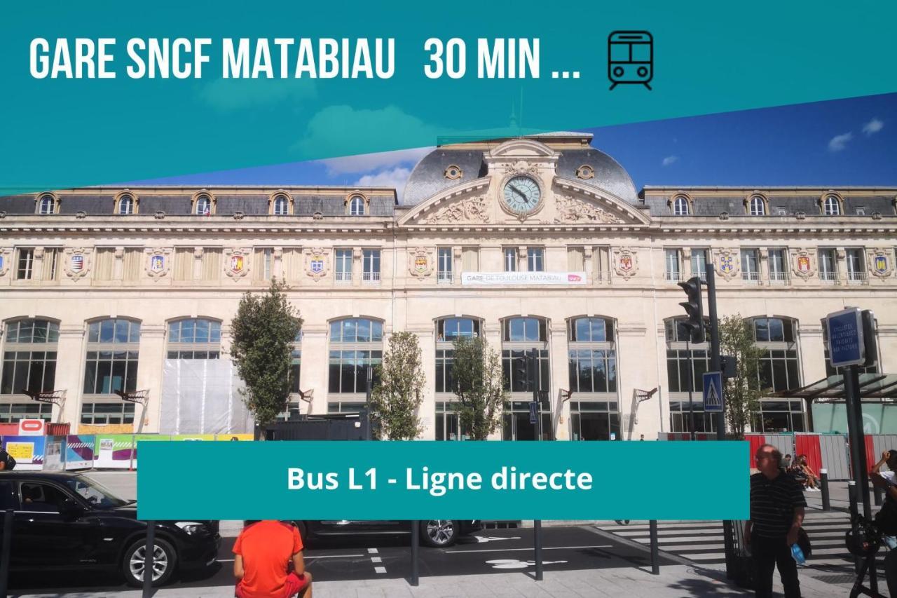 Le Rosier - 7 Deniers - Proche Airbus - Bus Direct Centre Apartment Toulouse Luaran gambar